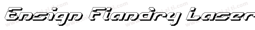 Ensign Flandry Laser Italic字体转换